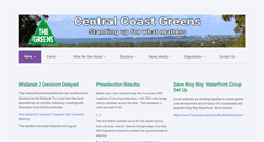 Desktop Screenshot of centralcoast.nsw.greens.org.au