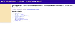Desktop Screenshot of office.greens.org.au