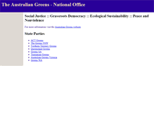 Tablet Screenshot of office.greens.org.au